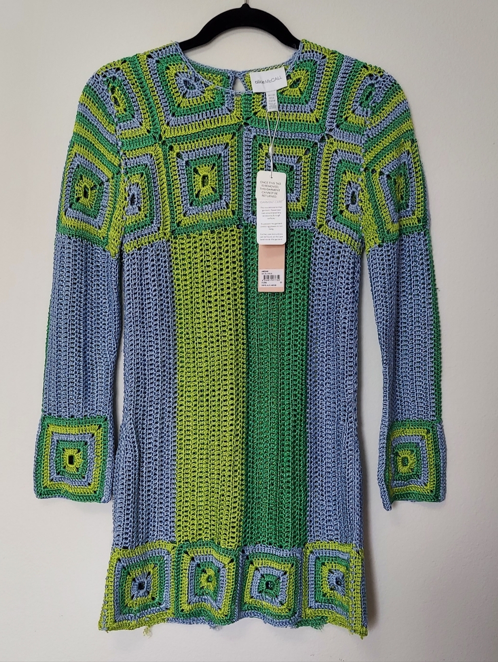 NWT Alice McCall Woman's Malibu Crochet Dress Fern Size 6